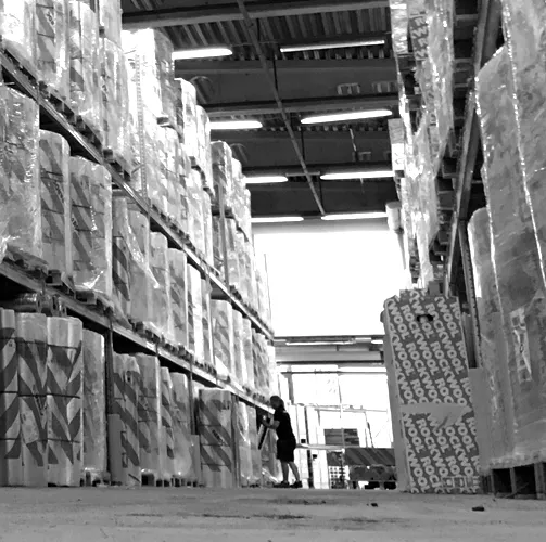 large stock of insulation products